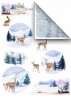 Papiery do scrapbookingu w zestawach - zimowe zwierzęta*Papiere für das Scrapbooking in den Sätzen - Wintertiere